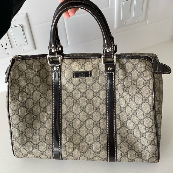 Gucci Boston Joy Bag Medium dark brown - Picture 2 of 12